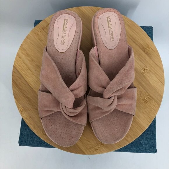 Donald J Pliner Sportique Daisy Shrimp twist  top slide wedge sandals 7.5 - Picture 10 of 16